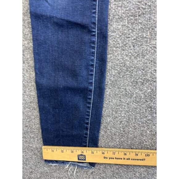 Frame Jeans Womens 29 Le Skinny de Jeanne Stretch Raw Hem Distressed USA Made - Picture 6 of 8